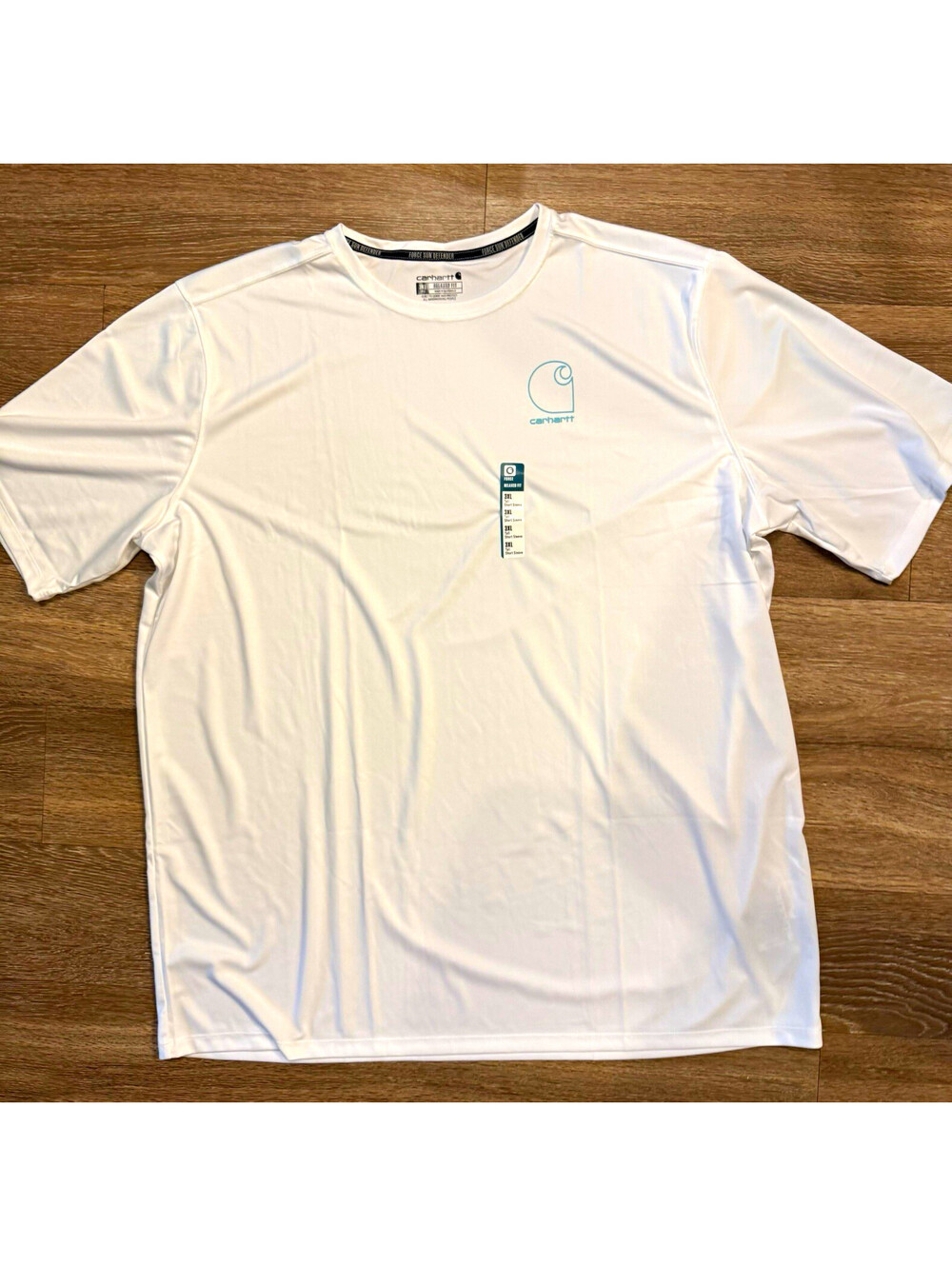 Carhartt Force Sun Defender Men’s 3XL Tall White UPF 50+ T-Shirt NWT
